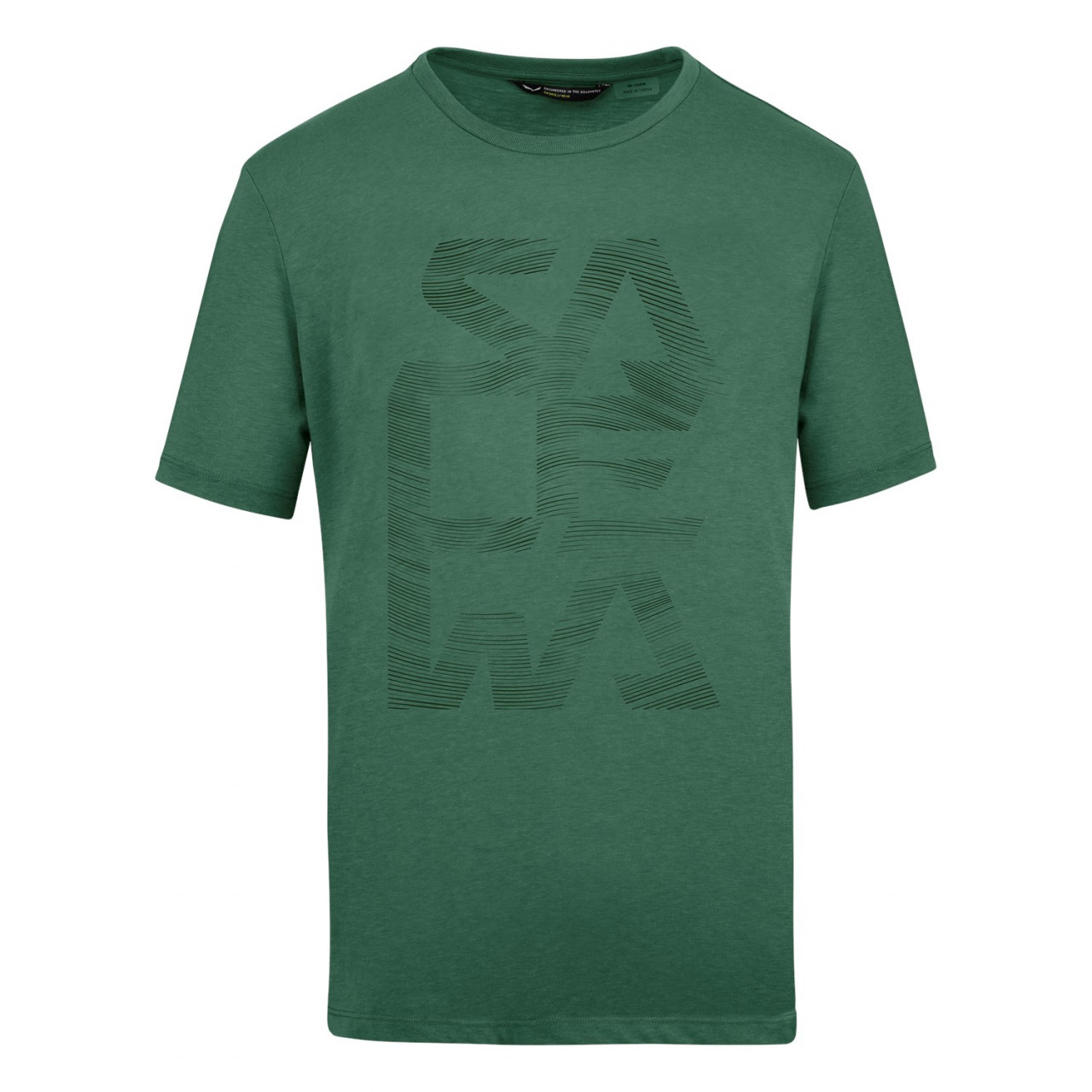 T-Shirts Salewa Print Dry Homem Verdes 048CDZOUX